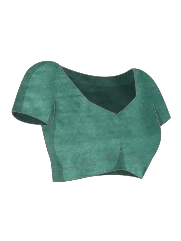 Hooker's_Green_&_Cyan_women's_Kota_Art_Silk_Saree_With_Blouse_Piece