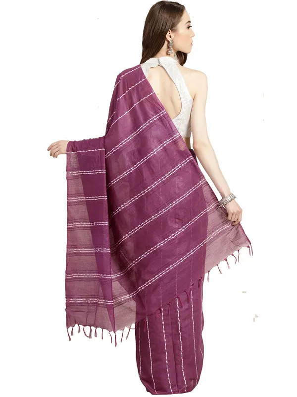 Fandango_Purple_women's_Kota_Art_Silk_Bhagalpuri_Saree_With_Blouse_Piece