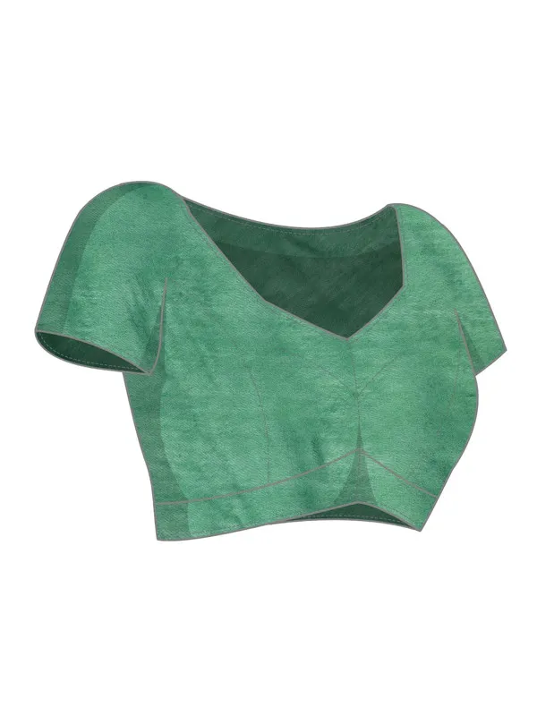 Green_women's_Kota_Art_Silk_Bhagalpuri_Saree_With_Blouse_Piece