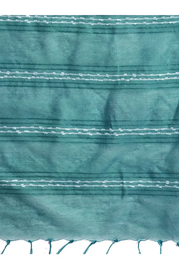 Green_women's_Kota_Art_Silk_Bhagalpuri_Saree_With_Blouse_Piece