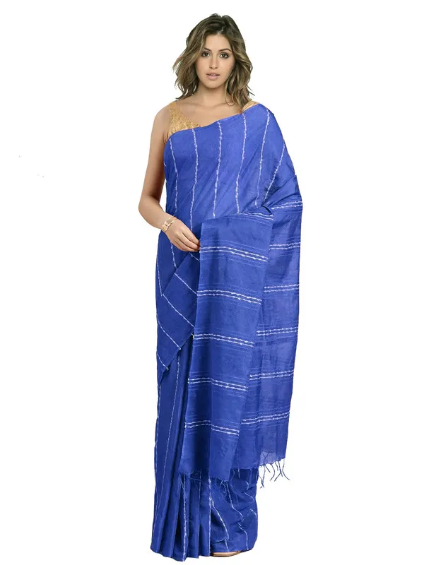 Blue_Bhagalpuri_women's_Kota_Art_Silk_Saree_With_Blouse_Piece