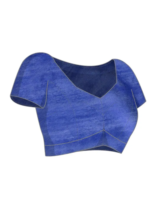 Blue_Bhagalpuri_women's_Kota_Art_Silk_Saree_With_Blouse_Piece