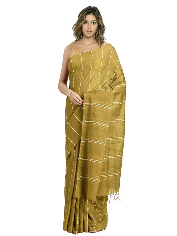 Citron_Bhagalpuri_women's_Kota_Art_Silk_Saree_With_Blouse_Piece