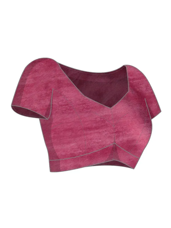 Raspberry_Pink_Bhagalpuri_women's_Kota_Art_Silk_Saree_With_Blouse_Piece