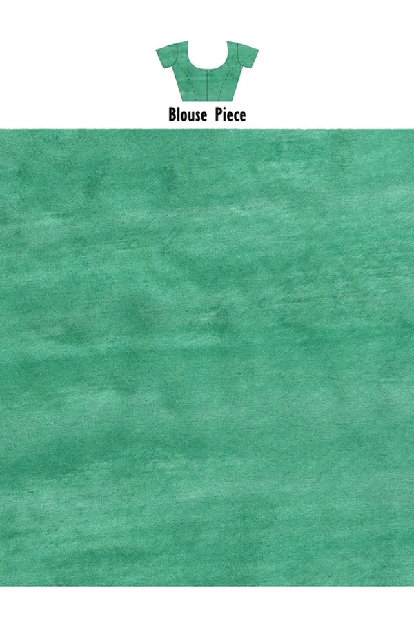 Zomp_Turquoise_Bhagalpuri_women's_Kota_Art_Silk_Saree_With_Blouse_Piece