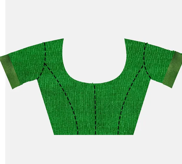 Pink-Green_women's_Bhagalpuri_Blend_Linen_Saree_With_Contrast_Blouse_Piece