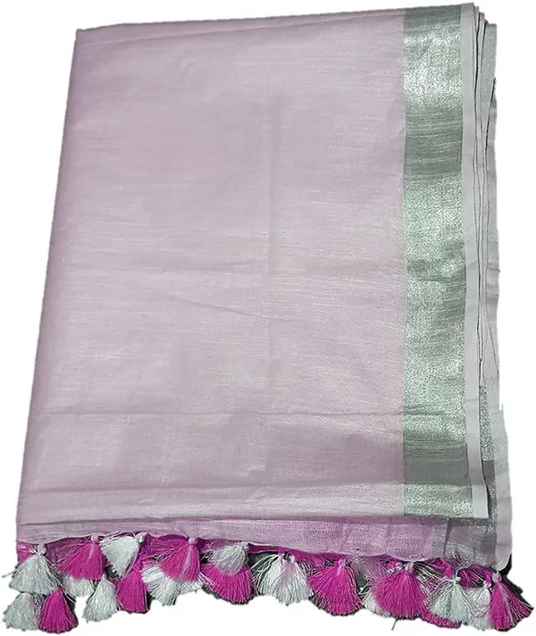 Hollywood_Pink_women's_Bhagalpuri_Linen-Slub_Blend_Two_Dye_Saree_With_Blouse_Piece