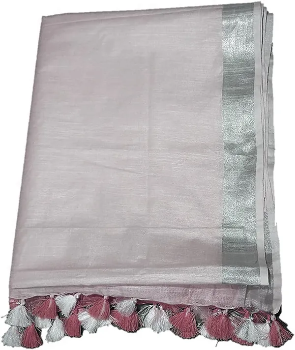 Puce_Pink_women's_Bhagalpuri_Linen-Slub_Blend_Two_Dye_Saree_With_Blouse_Piece