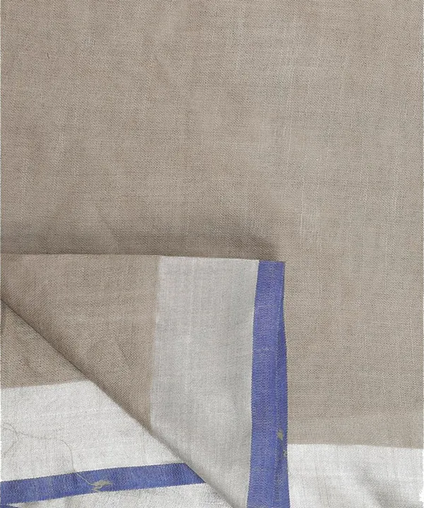 Bhagalpuri_Handloom_Linen-Slub_Saree_With_Contrast_Blouse_Piece