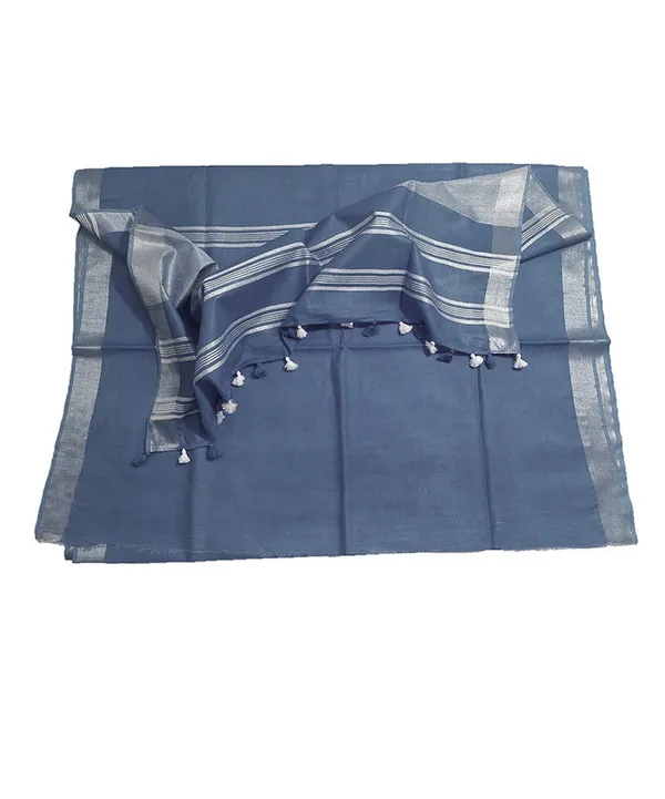 Bhagalpuri_Linen_Cotton_Blend_Saree_With_Blouse_Piece