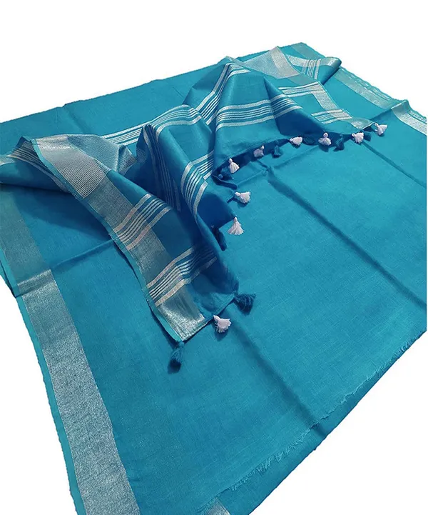 Bhagalpuri_Linen_Saree_With_Blouse_Piece