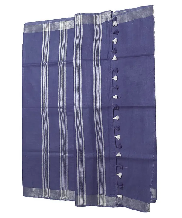 Ultra_Violet_women's_Bhagalpuri_Linen_Saree_With_Blouse_Piece