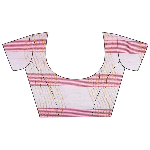 Red_women's_Bhagalpuri_Kota_Doria_Silk_Semi_Transparent_Saree_With_Unstiched_Blouse_Piece