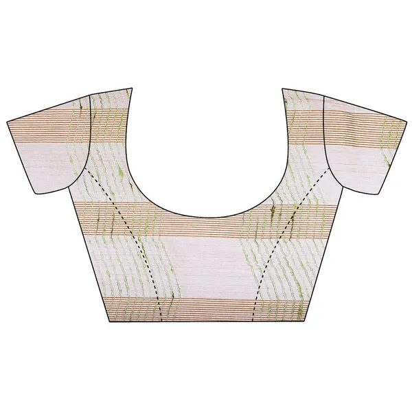 Citron_Green_women's_Bhagalpuri_Kota_Doria_Silk_Semi_Transparent_Saree_With_Unstiched_Blouse_Piece