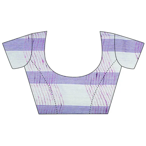 Electric_Violet_women's_Bhagalpuri_Kota_Doria_Silk_Semi_Transparent_Saree_With_Unstiched_Blouse_Piece