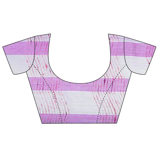 Fushia_Pink_women's_Bhagalpuri_Kota_Doria_Silk_Semi_Transparent_Saree_With_Unstiched_Blouse_Piece