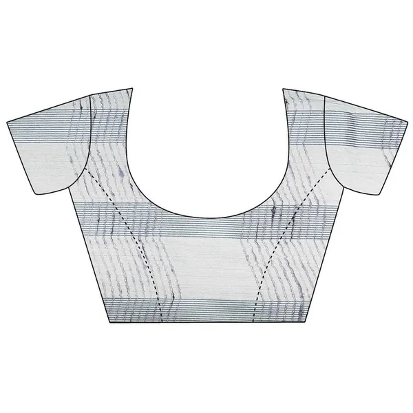 Grey_women's_Bhagalpuri_Kota_Doria_Silk_Semi_Transparent_Saree_With_Unstiched_Blouse_Piece