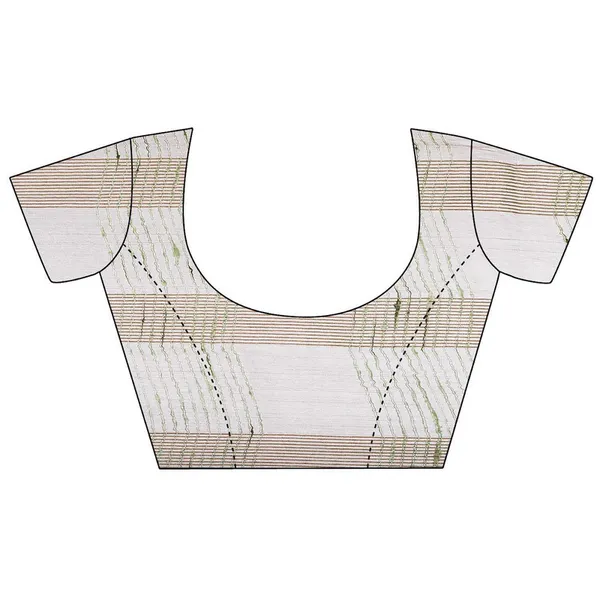 Olivine_Green_women's_Bhagalpuri_Kota_Doria_Silk_Semi_Transparent_Saree_With_Unstiched_Blouse_Piece
