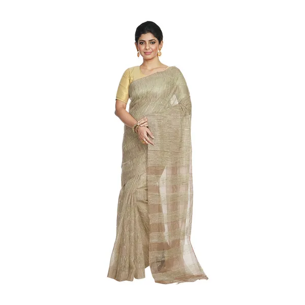 Sage_Green_women's_Bhagalpuri_Kota_Doria_Silk_Semi_Transparent_Saree_With_Unstiched_Blouse_Piece
