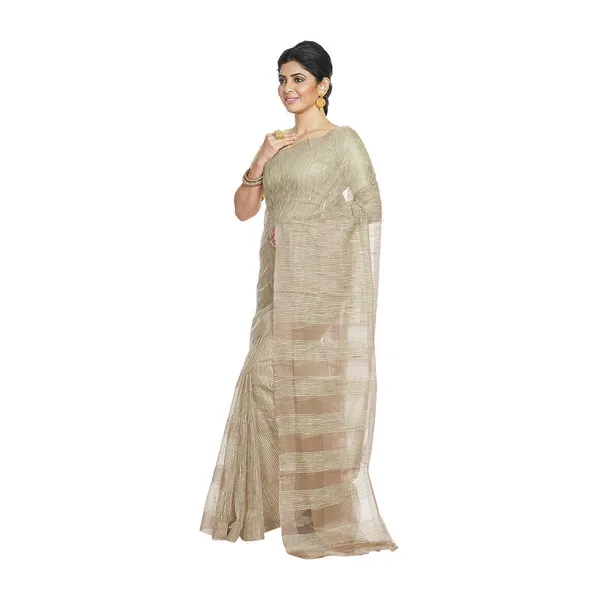 Sage_Green_women's_Bhagalpuri_Kota_Doria_Silk_Semi_Transparent_Saree_With_Unstiched_Blouse_Piece