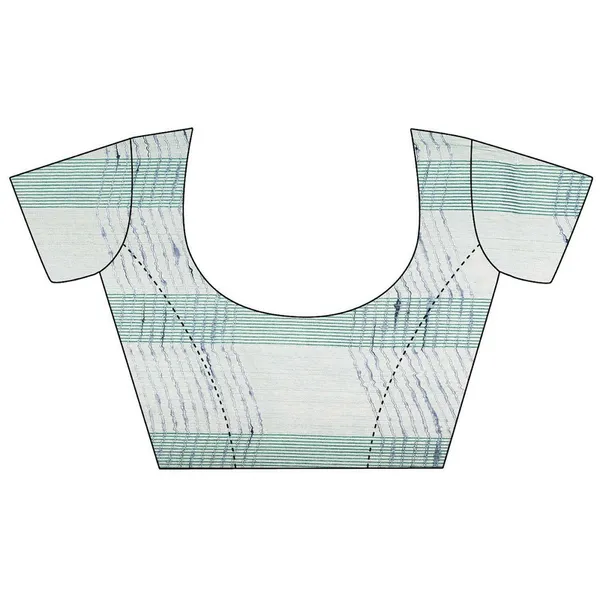 Tiffany_Blue_women's_Bhagalpuri_Kota_Doria_Silk_Semi_Transparent_Saree_With_Unstiched_Blouse_Piece