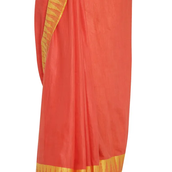 Bhagalpuri_Handloom_Kota_Silk_Temple_Border_Saree_And_Variation_Of_Colors_With_Striped_Blouse_Piece