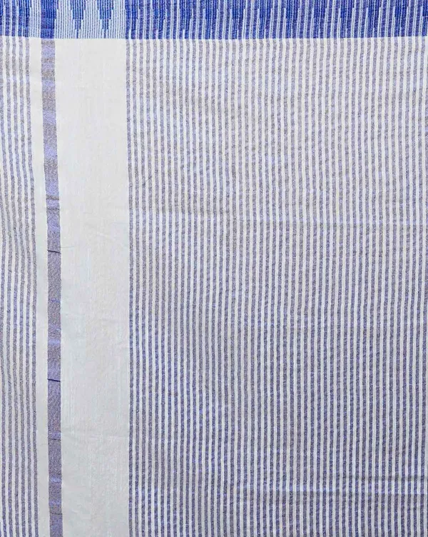 Columbian_Blue_women's_Bhagalpuri_Handloom_Kota_Silk_Temple_Border_Saree_And_Variation_Of_Colors_With_Striped_Blouse_Piece
