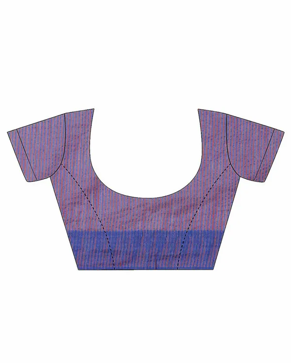 Light_Carol_Red_women's_Bhagalpuri_Handloom_Kota_Silk_Temple_Border_Saree_And_Variation_Of_Colors_With_Striped_Blouse_Piece