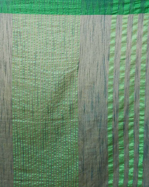 Midnight_Green_women's_Bhagalpuri_Handloom_Kota_Silk_Temple_Border_Saree_And_Variation_Of_Colors_With_Striped_Blouse_Piece