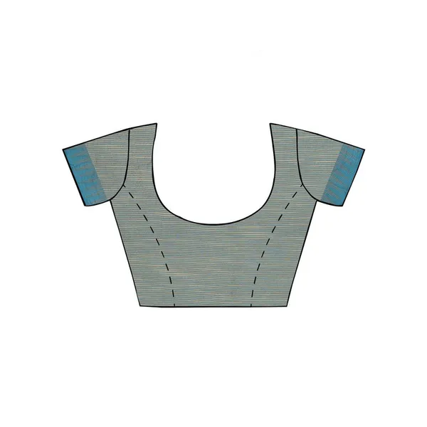 Vanilla_Creame_women's_Bhagalpuri_Handloom_Kota_Silk_Temple_Border_Saree_And_Variation_Of_Colors_With_Striped_Blouse_Piece