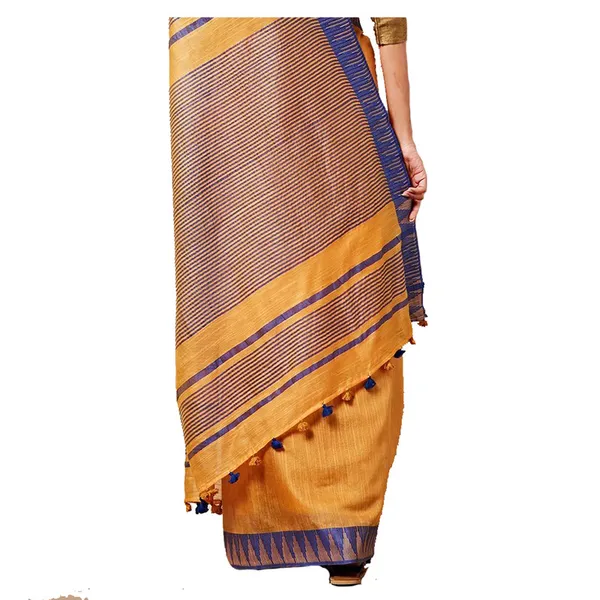 Web_Orange_women's_Bhagalpuri_Handloom_Kota_Silk_Temple_Border_Saree_And_Variation_Of_Colors_With_Striped_Blouse_Piece