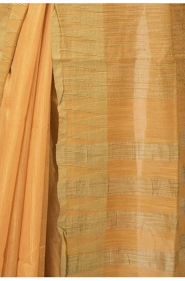 Yellow-Gold_women's_Bhagalpuri_Handloom_Kota_Silk_Temple_Border_Saree_And_Variation_Of_Colors_With_Striped_Blouse_Piece