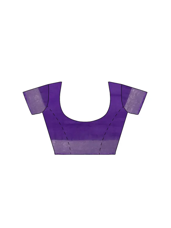 French_Violet_women's_Bhagalpuri_Handloom_Linen_Blend_Saree_And_Variation_Of_Colors_With_Running_Unstiched_Blouse_Piece