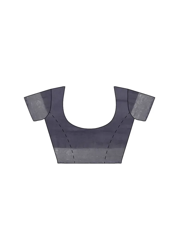Grey_women's_Bhagalpuri_Handloom_Linen_Blend_Saree_And_Variation_Of_Colors_With_Running_Unstiched_Blouse_Piece