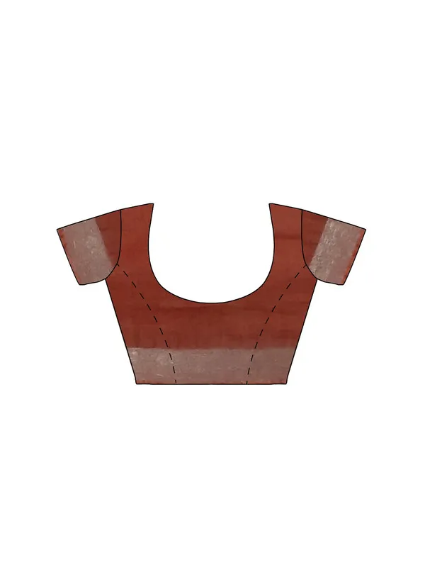 Sienna_Orange_women's_Bhagalpuri_Handloom_Linen_Blend_Saree_And_Variation_Of_Colors_With_Running_Unstiched_Blouse_Piece