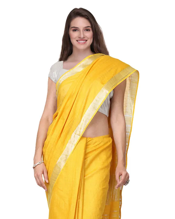 Cyan_&_Yellow_women's_Bhagalpuri_Handloom_Cotton-Linen_Blend_Saree_Combo_(Pack_Of_2)_With_Running_Unstiched_Blouse_Piece