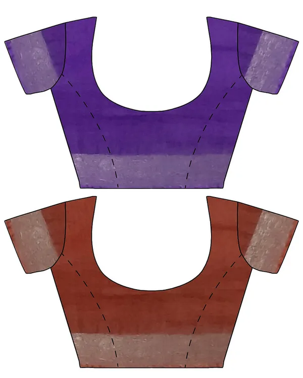 Bhagalpuri_Handloom_Cotton-Linen_Blend_Saree_Combo_(Pack_Of_2)_With_Running_Unstiched_Blouse_Piece