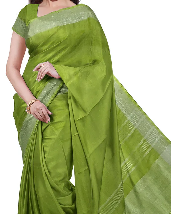 Bhagalpuri_Handloom_Cotton-Linen_Blend_Saree_Combo_(Pack_Of_2)_With_Running_Unstiched_Blouse_Piece