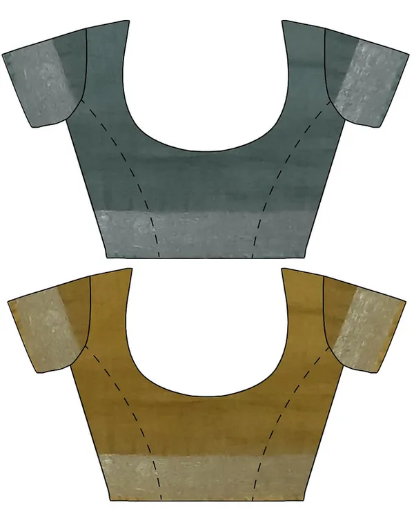 Hookers'_Green_&_Olive_Green_women's_Bhagalpuri_Handloom_Cotton-Linen_Blend_Saree_Combo_(Pack_Of_2)_With_Running_Unstiched_Blouse_Piece