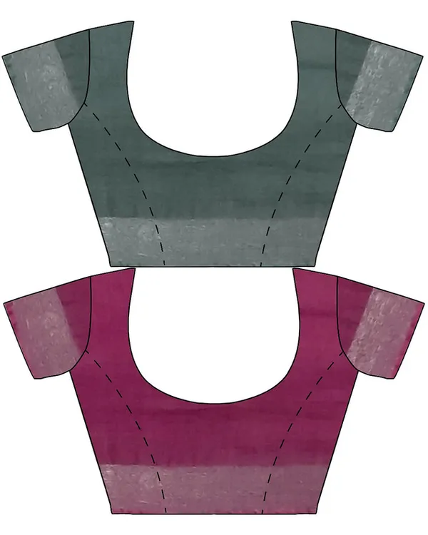 Hookers'_Green_&_Raspberry_Pink_women's_Bhagalpuri_Handloom_Cotton-Linen_Blend_Saree_Combo_(Pack_Of_2)_With_Running_Unstiched_Blouse_Piece