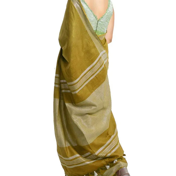 Bhagalpuri_Handloom_Blend_Linen-Cotton_Saree_With_Running_Unstiched_Blouse_Piece_Free_Size_Variation_Of_Colors