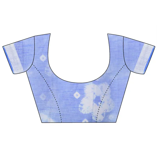 Blue_women's_Bhagalpuri_Handloom_Linen_Blend_Tie-Dye_(Sibory_Dye)_Saree_With_Running_Unstiched_Blouse_Piece