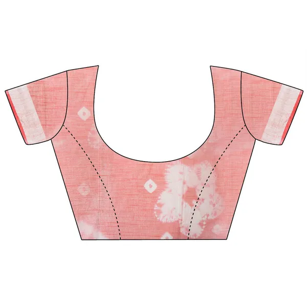 Red_women's_Bhagalpuri_Handloom_Linen_Blend_Tie-Dye_(Sibory_Dye)_Saree_With_Running_Unstiched_Blouse_Piece