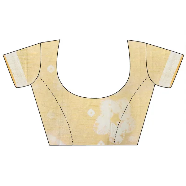 Yellow_women's_Bhagalpuri_Handloom_Linen_Blend_Tie-Dye_(Sibory_Dye)_Saree_With_Running_Unstiched_Blouse_Piece
