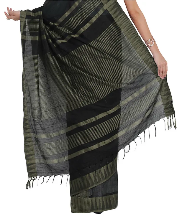 Black-Natural_women's_Bhagalpuri_Handloom_Katan_Viscous_Silk_Temple_Border_Saree_Ethnic_Wear_With_Running_Unstitched_Striped_Blouse_Piece