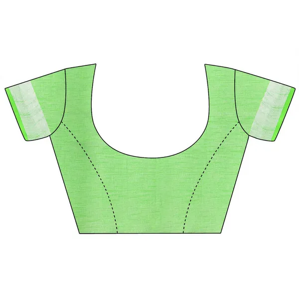 Green_&_Tiffany_Cyan_women's_Bhagalpuri_Handloom_Cotton_Linen_Slub_Blend_Tie_Two_Dye_(Sibory_Two_Dye)_Saree_With_Running_Unstitched_Blouse_Piece
