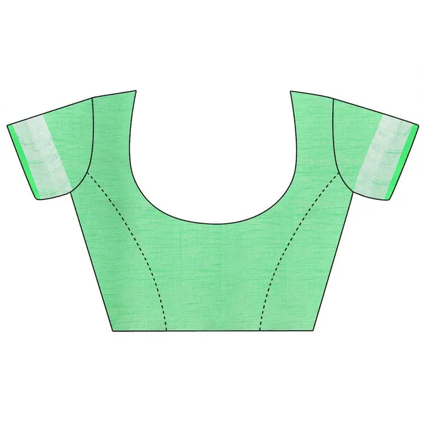 Screamin'_Green_&_Vista_Blue_women's_Bhagalpuri_Handloom_Cotton_Linen_Slub_Blend_Tie_Two_Dye_(Sibory_Two_Dye)_Saree_With_Running_Unstitched_Blouse_Piece