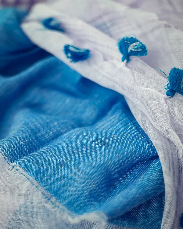 Cyan_women's_Bhagalpuri_Handloom_Linen_Cotton_Blend_White_Saree_With_Silver_Zari_Border_And_Contrast_Unstitched_Blouse_Piece