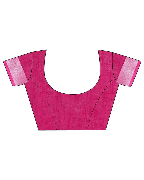 Lilac_Purple_&_Raspberry_Pink_women's_Bhagalpuri_Handloom_Ethnic_Wear_Linen_Two_Dye_Saree_With_Running_Unstitched_Blouse_Piece