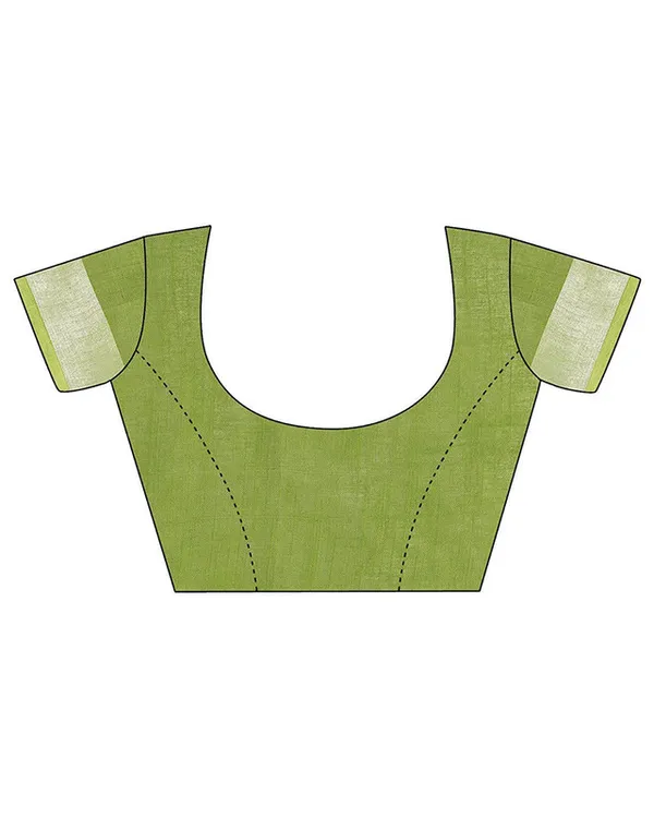 Whiskey_Tan_&_Moss_Green_women's_Bhagalpuri_Handloom_Linen_Slub_Blend_Two_Dye_Saree_With_Running_Unstitched_Blouse_Piece